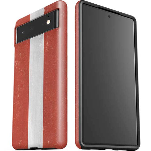 Latvia Flag Distressed Google Pixel 6 Case